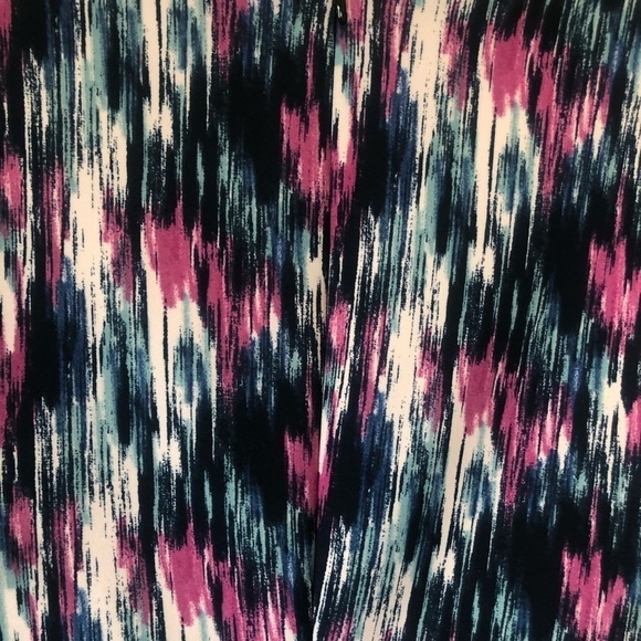 Attention Cap Sleeve Multicolor Hi Low Fitted Dress Size M - Picture 6 of 9